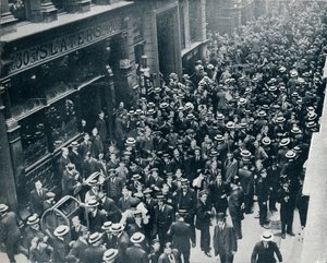 La crisi della guerra in città: La chiusura della Borsa di Londra