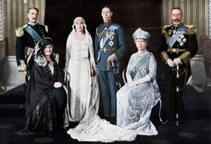 Il matrimonio del Duca di York e Lady Elizabeth Bowes-Lyon, 1923