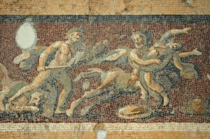 Scena teatrale, mosaico da Daphne, Turchia