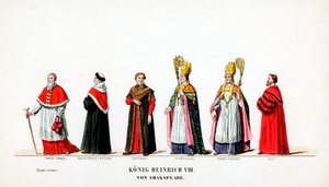 Costumi teatrali per il dramma di Shakespeare, Enrico VIII da Unbekannt