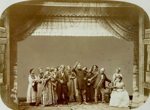 Gruppo teatrale del Teatro Popolare, Russia, 1892 da Unbekannt