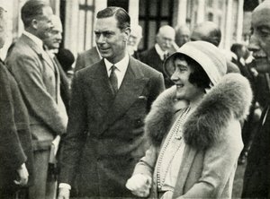 Le loro Maestà alla Fiera Agricola Reale, Southampton, 1932, 1937 da Unbekannt