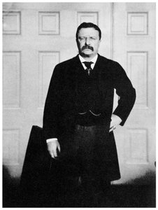 Theodore Roosevelt, 26° Presidente degli Stati Uniti, c1900s 1955