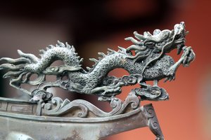 Tempio Thian Hock Keng. Drago. Singapore