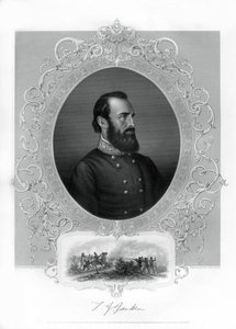 Thomas Jonathan Stonewall Jackson, generale confederato durante la guerra civile americana, 1862-1867 da Unbekannt