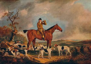 Thomas Oldaker su Pickle con i suoi segugi, XIX secolo da Unbekannt
