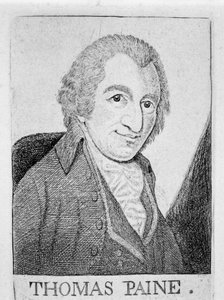 Thomas Paine, rivoluzionario, scrittore e filosofo anglo-americano, c1790 da Unbekannt