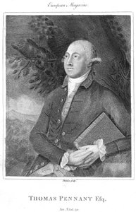 Thomas Pennant, naturalista e viaggiatore britannico del XVIII secolo, c1840 da Unbekannt