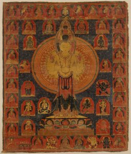 Chenresi dalle Mille Braccia, una Forma Cosmica del Bodhisattva Avalokiteshvara da Unbekannt