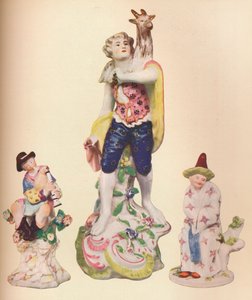 Tre figure cinesi dalla collezione Wallace Elliot, c1775