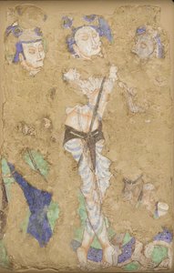 Tre figure, dalla Grotta 224, IV-VI secolo da Unbekannt