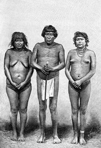 Tre indiani Guarauni, Venezuela, 1895