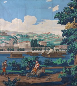 Tre pannelli uniti: Le vedute di Lione, Francia, prima edizione da Unbekannt