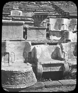 Trono del sacerdote, Tempio di Dioniso, Atene, Grecia, fine XIX o inizio XX secolo da Unbekannt