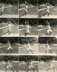 Lancio del disco senza girarsi, 1908