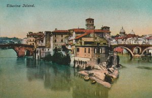 Isola Tiberina, c. 1900 da Unbekannt