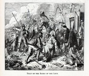 Tilly sulle rive del Lech, 1882 da Unbekannt