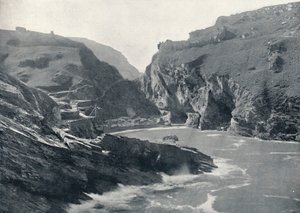 Tintagel - Mostrando il castello di Re Artù da Unbekannt