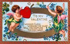 Alla mia Valentina, cartolina di San Valentino americana