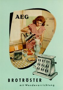 Tostapane. Pubblicità AEG