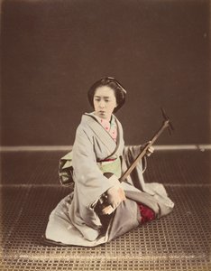 [Tokyo Geisha con Shamisen], 1870