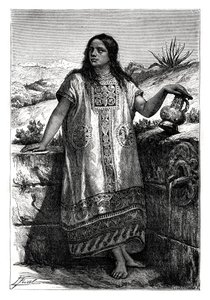 Ragazza tolteca, Messico, XIX secolo