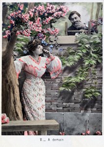 Domani, cartolina francese vintage, c1900 da Unbekannt