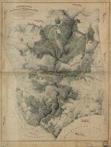 Schizzo topografico dei dintorni di Washington, D.C. da Unbekannt