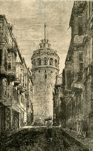Torre di Galata, Costantinopoli, 1890 da Unbekannt