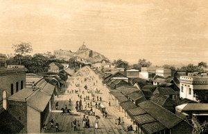 Città e fortezza di Trichinopoly, India, 1847