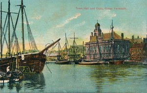 Municipio e molo, Great Yarmouth, Norfolk, c1905 da Unbekannt