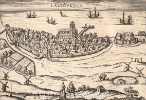 Città di Landskrona, Svezia, 1580