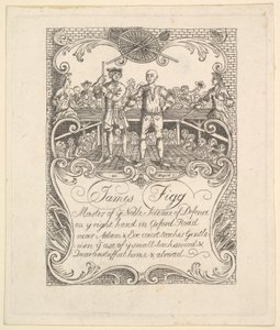 Biglietto da visita per James Figg da Unbekannt