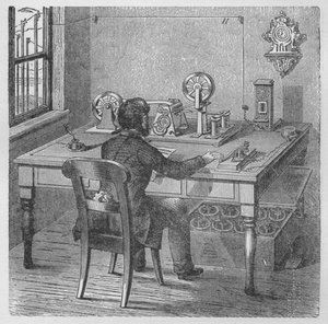 Trasmissione di un messaggio, 1894 da Unbekannt