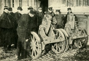 Mortai da trincea catturati dai tedeschi, Prima Guerra Mondiale, 1914, c1920 da Unbekannt
