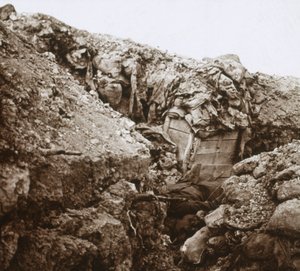 Trincee, Champagne, Francia settentrionale, c1914-c1918 da Unbekannt