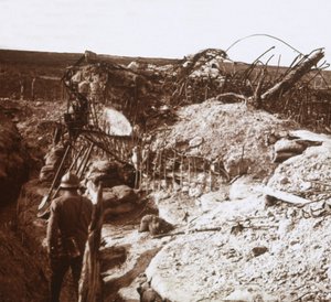 Trincee, Mont Haut, nord della Francia, c1914-c1918 da Unbekannt