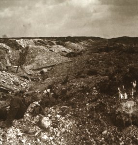 Trincee, Somme, Francia settentrionale, c1914-c1918