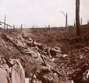 Trincee, Vaux, Francia settentrionale, c1914-c1918 da Unbekannt