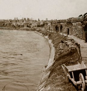 Trincee a Nieuwpoort, Fiandre, Belgio, c1914-c1918 da Unbekannt
