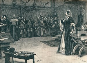 Processo di Maria Stuarda nel Castello di Fotheringhay, 1586 da Unbekannt