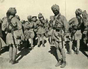 Truppe della Brigata Sirhind, Fiandre, Prima Guerra Mondiale, 1914, c1920 da Unbekannt
