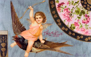Vero amore, cartolina di San Valentino americana, 1908