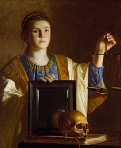 La Verità presenta uno specchio alle vanità del mondo, c1620-1630 da Unbekannt