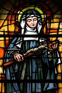 Vetrata della cattedrale di Tunisi: Santa Rita, Tunisi, Tunisia da Unbekannt