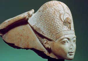 Tutankhamon con la corona blu da Unbekannt