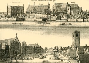 Due vedute di Westminster da Unbekannt