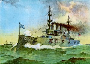 USS New York, incrociatore corazzato americano, 1898 da Unbekannt