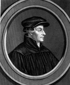 Ulrich Zwingli, riformatore svizzero, c1530 1851 da Unbekannt