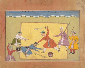 Pagina non identificata da un Bhagavata Purana disperso, ca. 1610 da Unbekannt